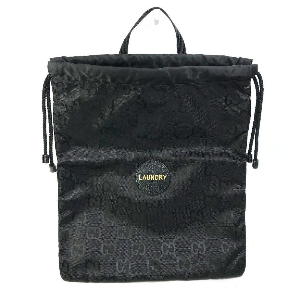 GUCCI 674247 GG laundry bag Off the grid Hand Bag Nylon Black Unused - Picture 2 of 12